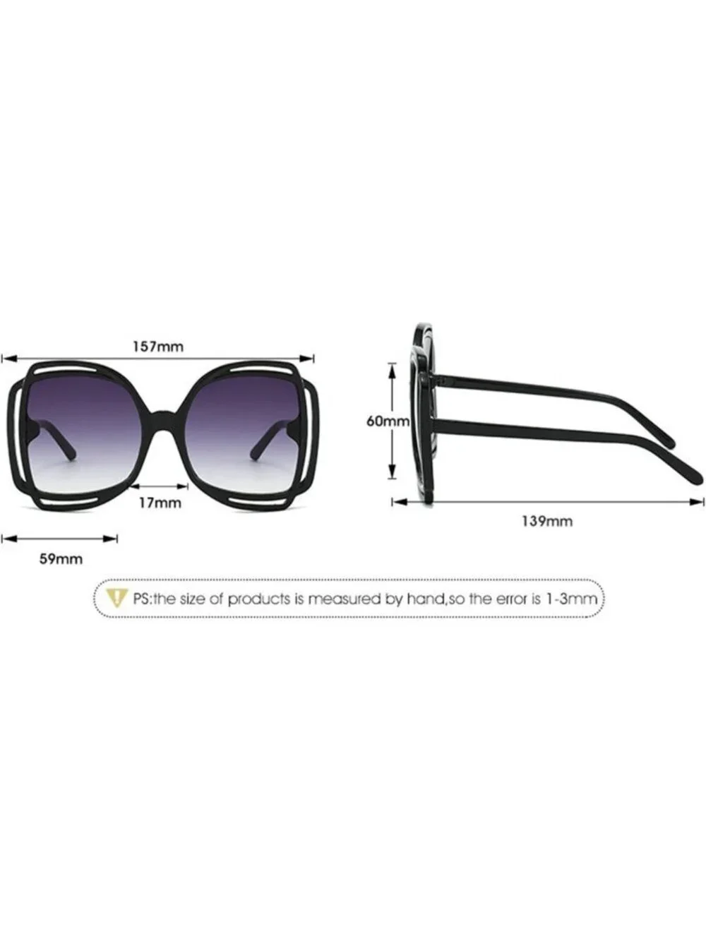 Oversized Round Butterfly Sunglasses for Women | Fashionable Cat Eye Shades for